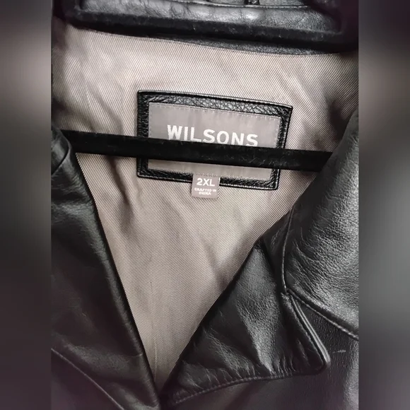 Wilsons Leather Jacket BLACK SIZE 2X - Picture 2 of 5
